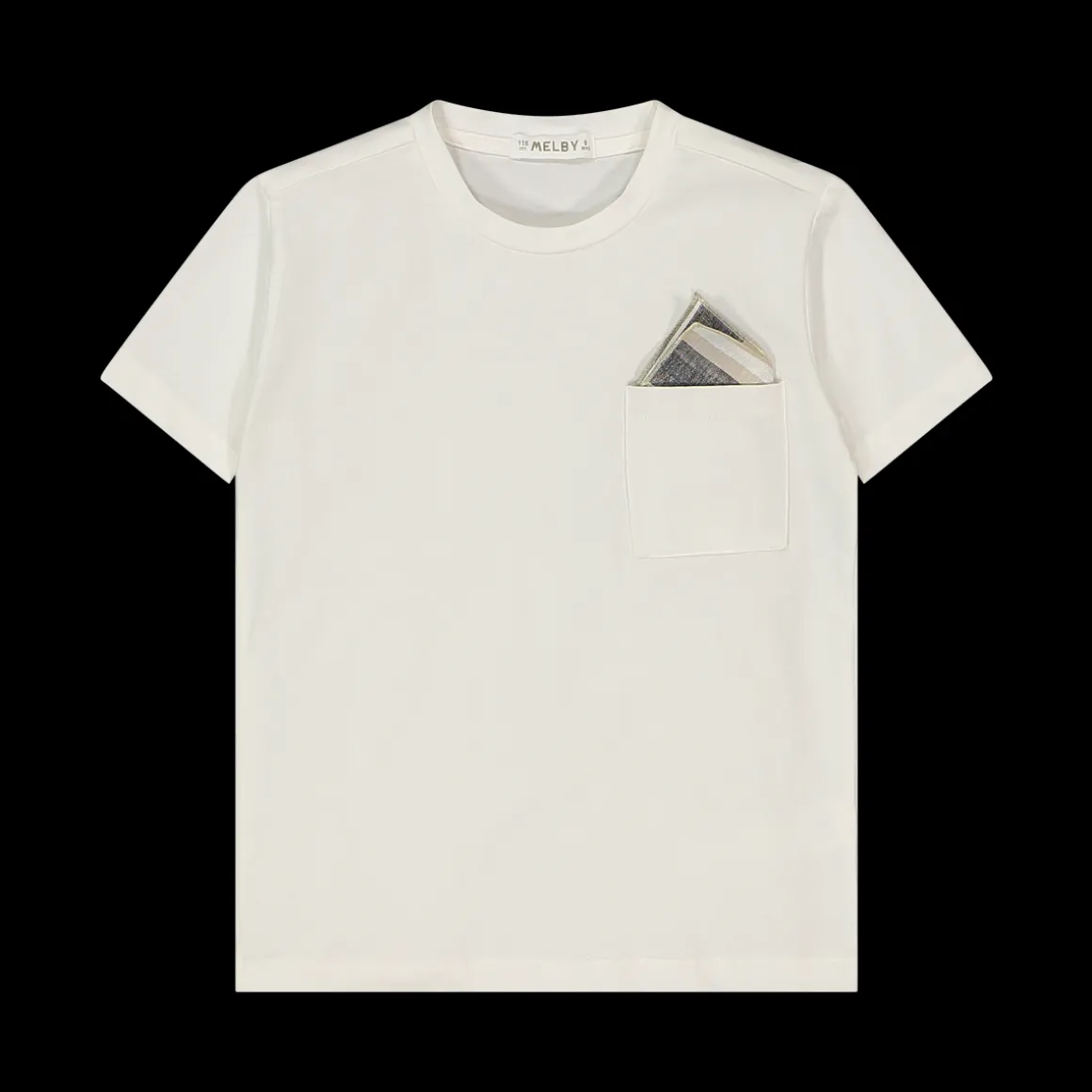 T-shirt da bambino con taschino e fazzoletto