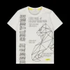 T-shirt da bambino in jersey con stampa reflex