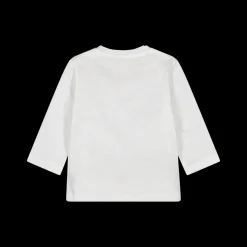 T-shirt da bambino in jersey con taschino stampato