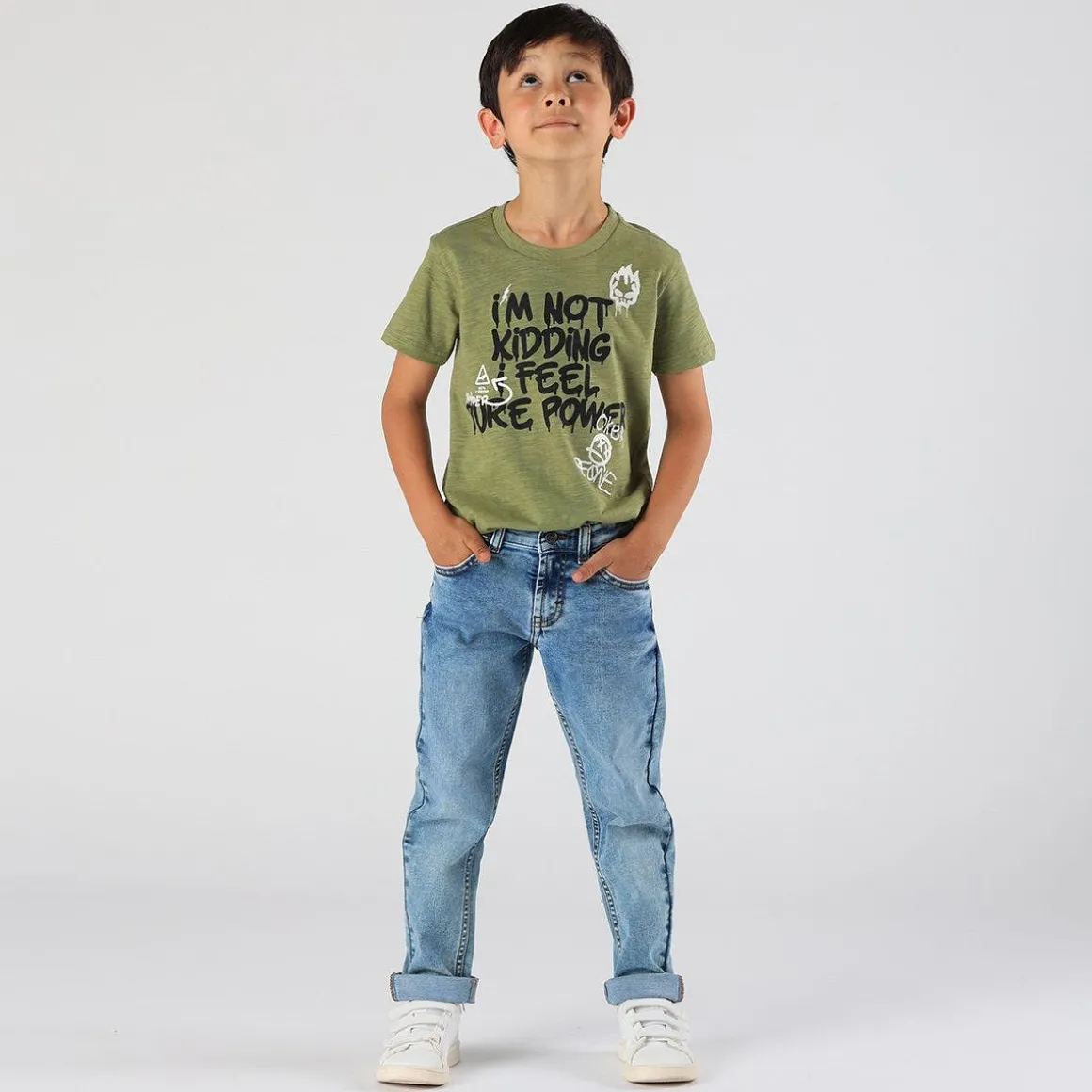 T-shirt da bambino in jersey