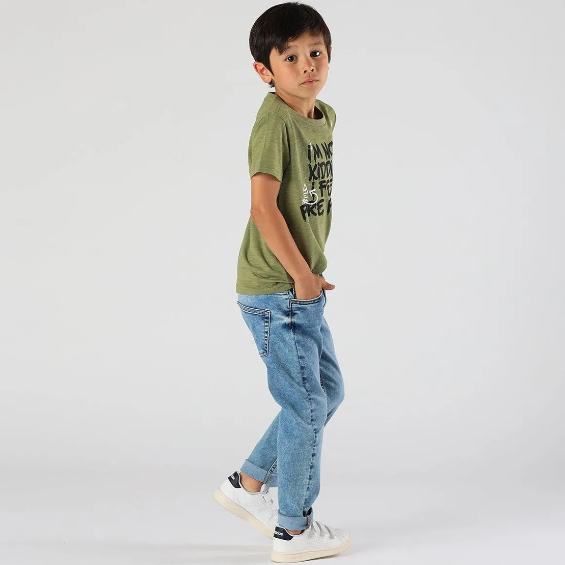 T-shirt da bambino in jersey