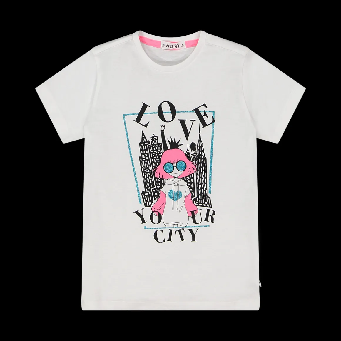T-shirt girocollo maniche corte per bambina