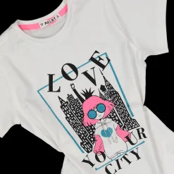 T-shirt girocollo maniche corte per bambina