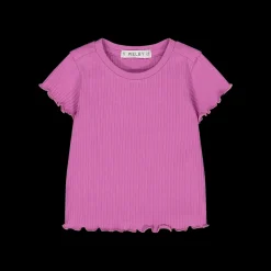 T-shirt in costina per bambina