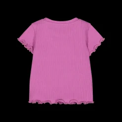 T-shirt in costina per bambina