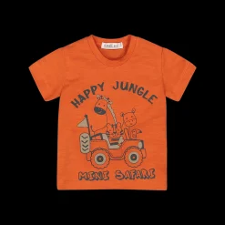 T-shirt in cotone malfilè da bambino