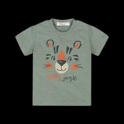 T-shirt in cotone malfilè da bambino
