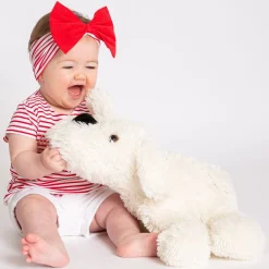 T-shirt in jersey a righine da bambina