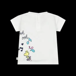 T-shirt manica corta in jersey elasticizzato bambina