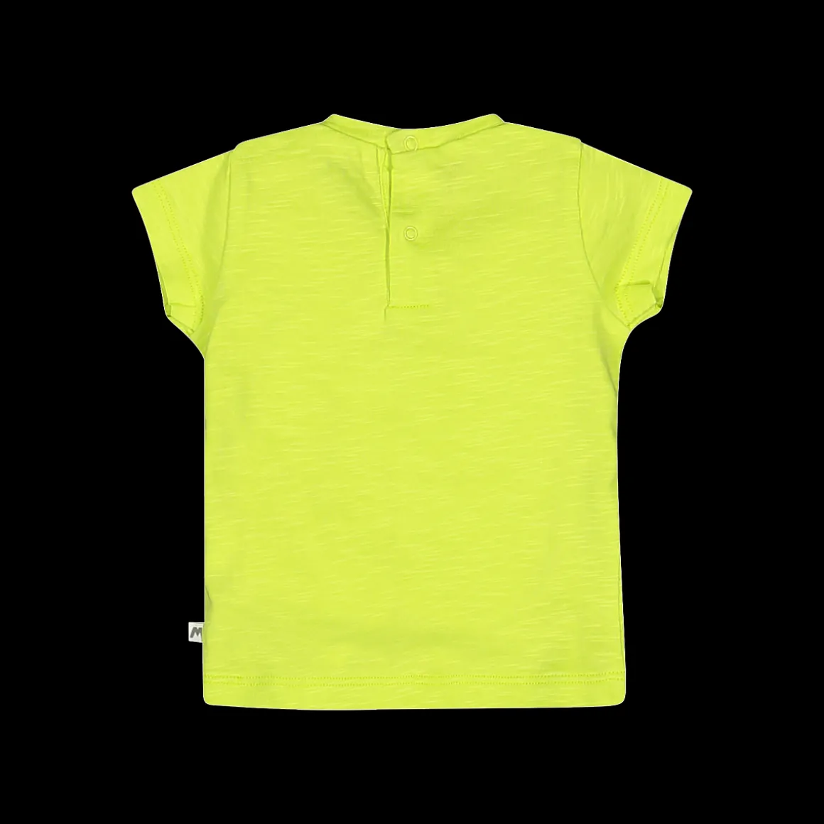 T-shirt manica corta in jersey 100% cotone effetto lino bambina