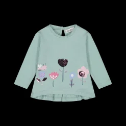 T-shirt manica lunga bambina in jersey elasticizzato