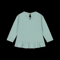 T-shirt manica lunga bambina in jersey elasticizzato