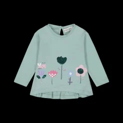 T-shirt manica lunga bambina in jersey elasticizzato