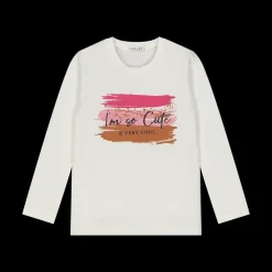 T-shirt manica lunga con stampa bambina