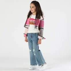 T-shirt manica lunga con stampa bambina