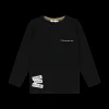T-shirt manica lunga da bambino nera