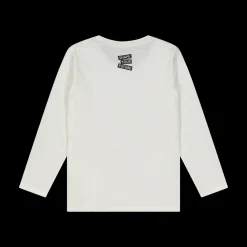 T-shirt manica lunga da bambino bianca