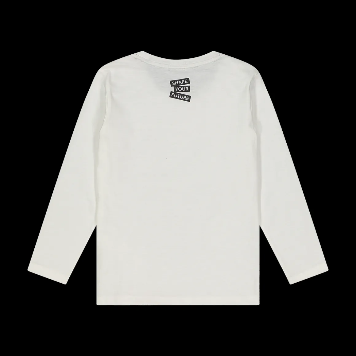 T-shirt manica lunga da bambino bianca