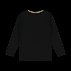 T-shirt manica lunga da bambino nera