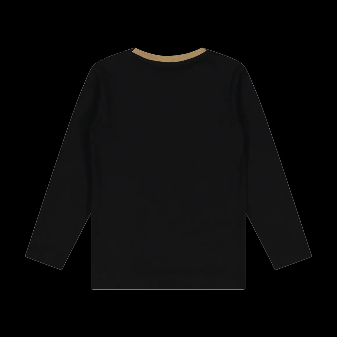 T-shirt manica lunga da bambino nera