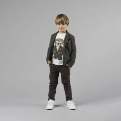 T-shirt manica lunga da bambino bianca