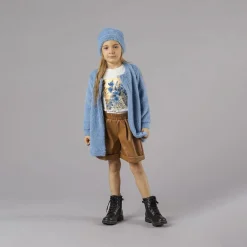 T-shirt manica lunga da bambina bianca