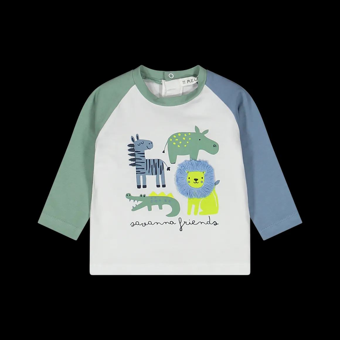 T-shirt manica lunga in jersey elasticizzato bambino