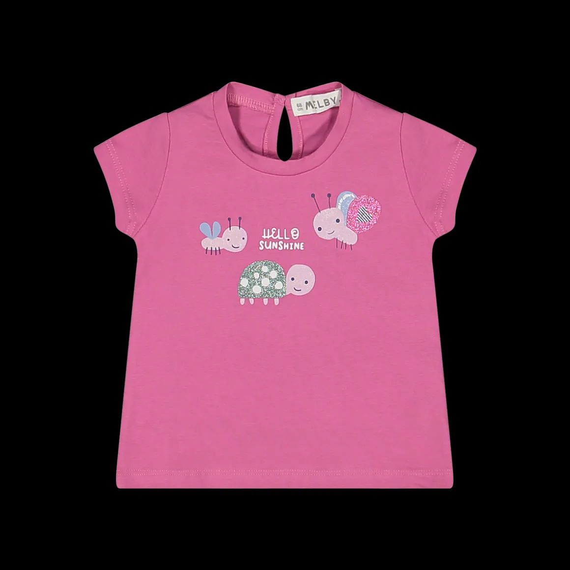 T-shirt maniche corte in jersey elasticizzato bambina