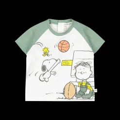 T-shirt Peanuts con maniche raglan per bambino