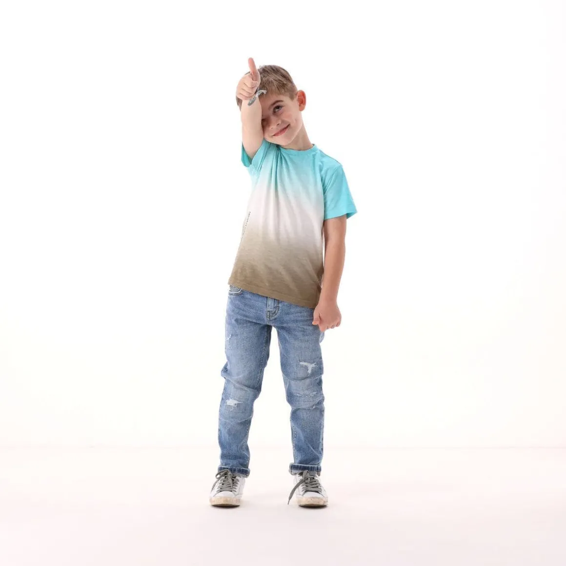 T-shirt sfumata per bambino