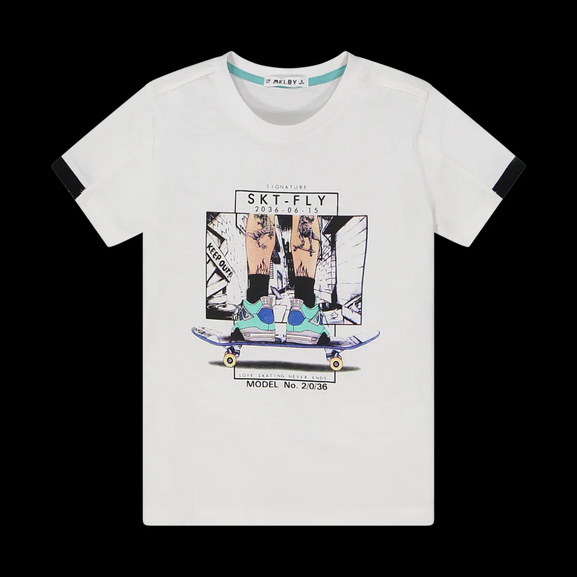 T-shirt stampa Skater da bambino