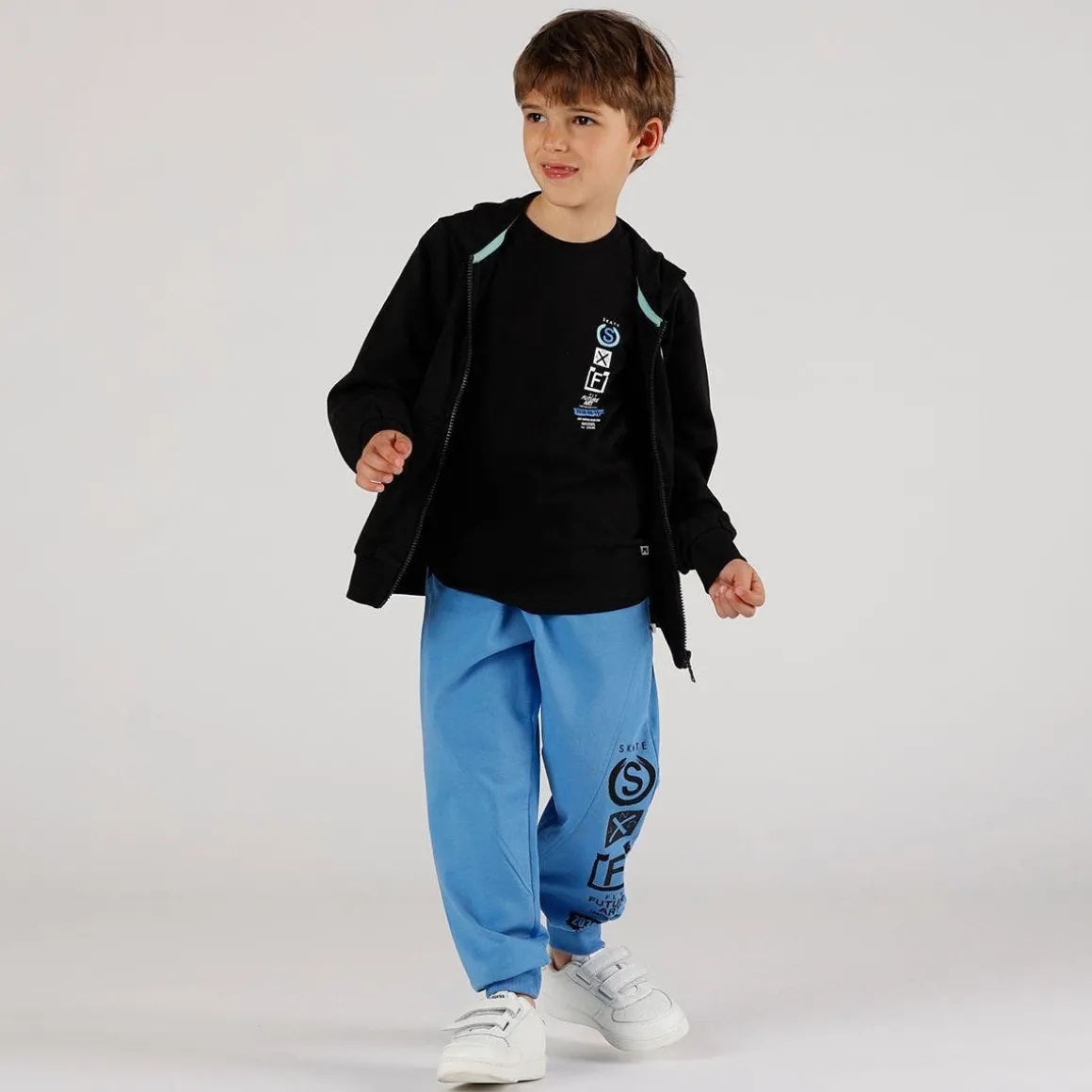 T-shirt stampa Skater da bambino