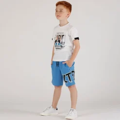 T-shirt stampa Skater da bambino