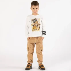 T-shirt tema racing per ragazzo