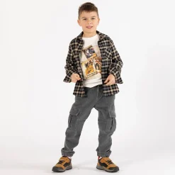 T-shirt tema racing per ragazzo