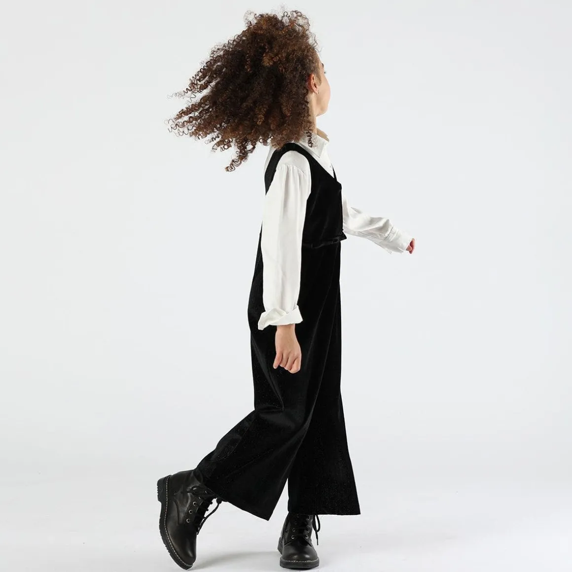 Tuta elegante ciniglia bambina