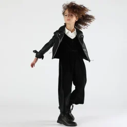 Tuta elegante ciniglia bambina