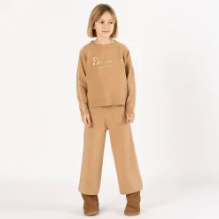 Tuta elegante in tricot per bambina