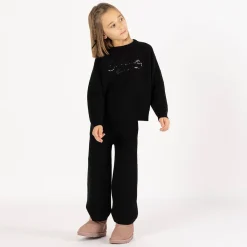 Tuta elegante in tricot per bambina