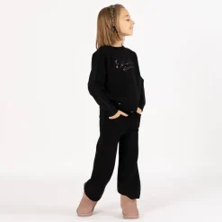 Tuta elegante in tricot per bambina