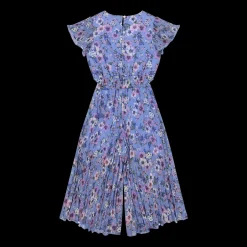 Tuta in chiffon con arricciatura da bambina