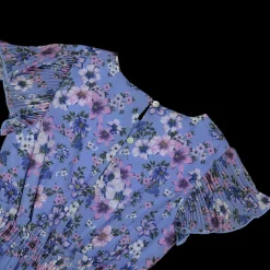 Tuta in chiffon con arricciatura da bambina
