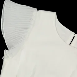 Tuta in chiffon con arricciatura da bambina