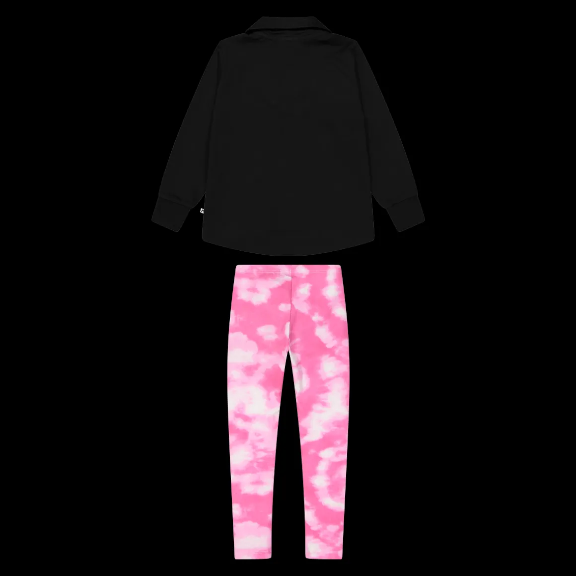 Tuta in felpa con leggings da bambina