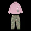 Tuta in felpa con zip per bambina