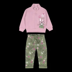Tuta in felpa con zip per bambina