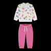 Tuta in felpa con zip per bambina