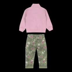 Tuta in felpa con zip per bambina