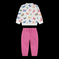 Tuta in felpa con zip per bambina