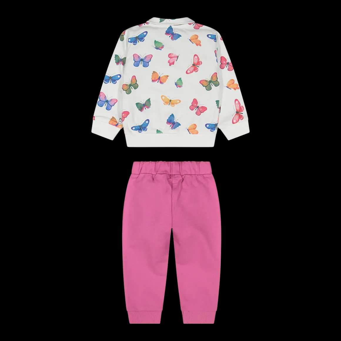 Tuta in felpa con zip per bambina
